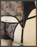 Load image into Gallery viewer, The Josephine Floral Suspender Basque
