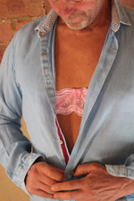 Load image into Gallery viewer, Sexy pink bra, bra for him, can a man wear a bra?, Lingerie for men by Moot Lingerie, sissy wear, sissy boy, sissy boi, can men wear lingerie?, where can I buy sissy panties?, panties for men, mens sissy panties, sexy sissy wear
