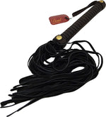 Load image into Gallery viewer, Brown &amp; Brass Luxury Leather Flogger
