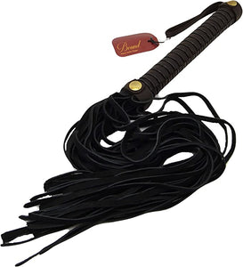 Brown & Brass Luxury Leather Flogger