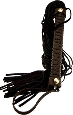 Load image into Gallery viewer, Brown &amp; Brass Luxury Leather Flogger
