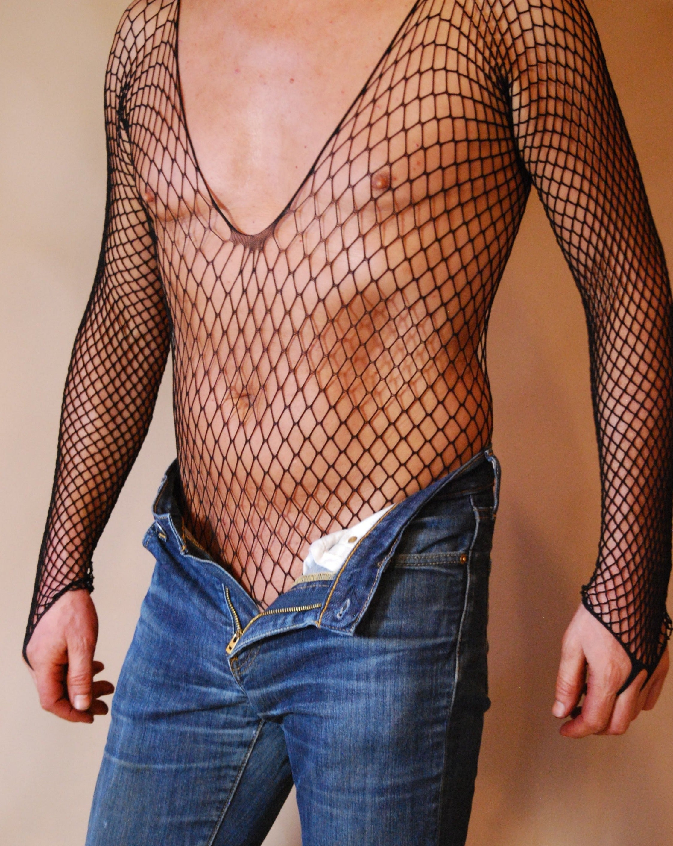 Fishnet Bodysuit (Open Crotch)