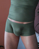 Load image into Gallery viewer, Hollywood boxer shorts in khaki by Moot Lingerie for men
